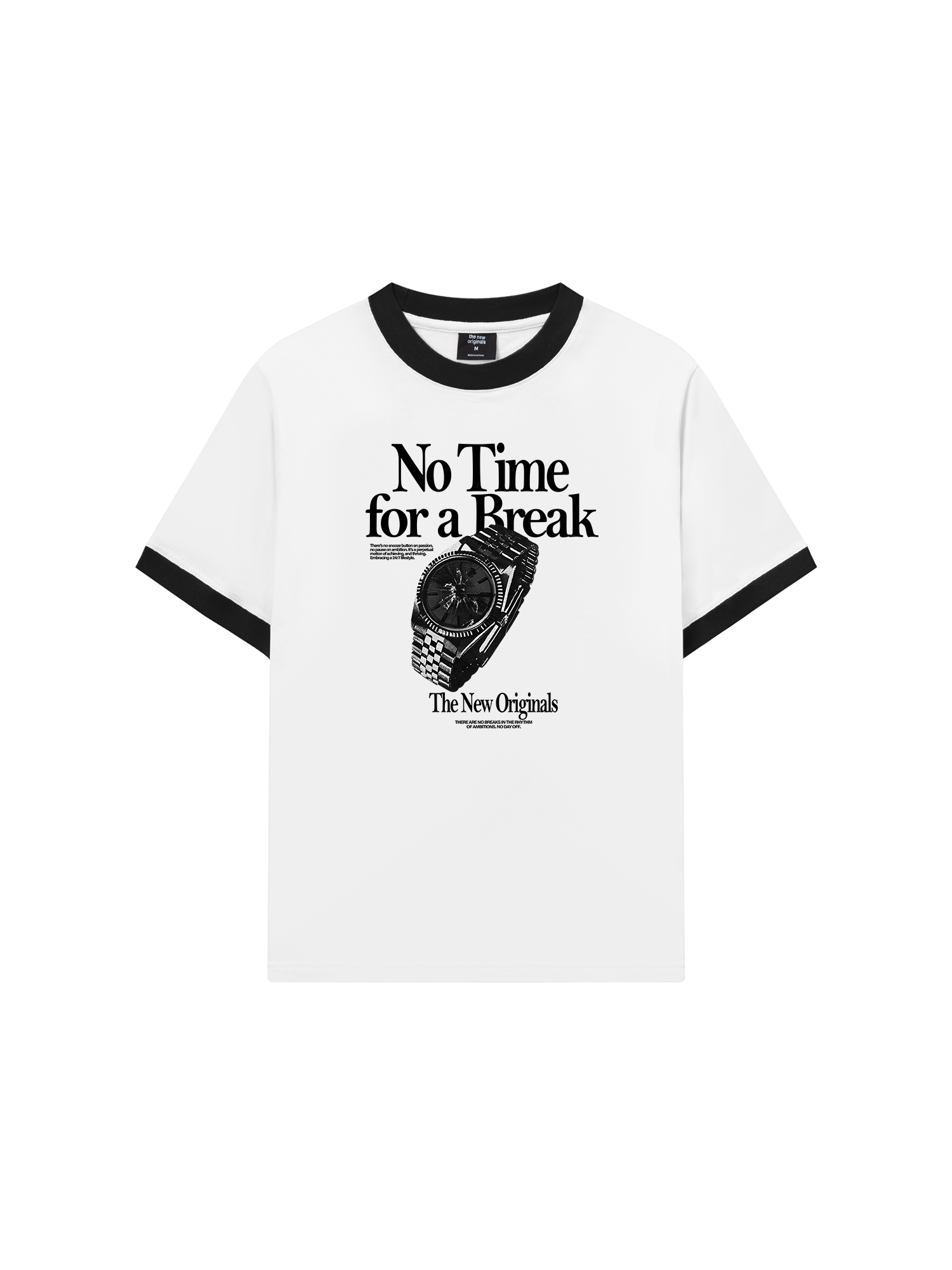 Áo Thun Ringer Relaxed Fit No Time For A Break