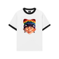 Áo Thun Ringer Relaxed Fit Bad Boy & Rainbow Crochet Hat