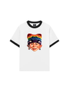 Áo Thun Ringer Relaxed Fit Bad Boy & Rainbow Crochet Hat