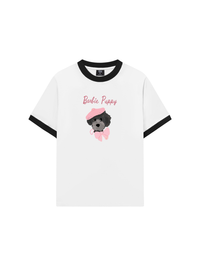 Áo Thun Ringer Relaxed Fit Animal Barbie Puppy