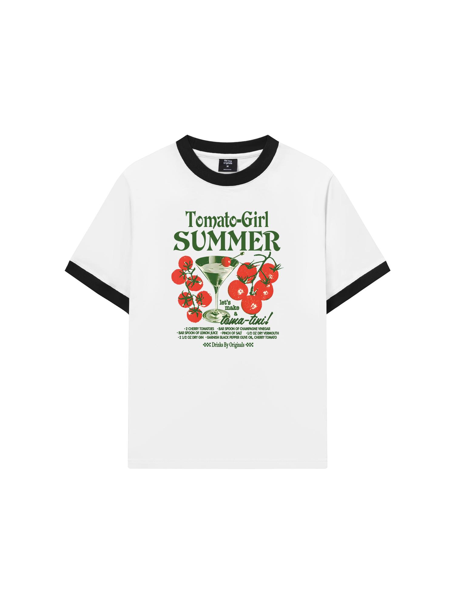 Áo Thun Ringer Relaxed Fit Suummer Vibes Tomato Girl