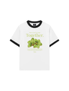 Áo Thun Ringer Relaxed Fit Summer Vibes Green Flower