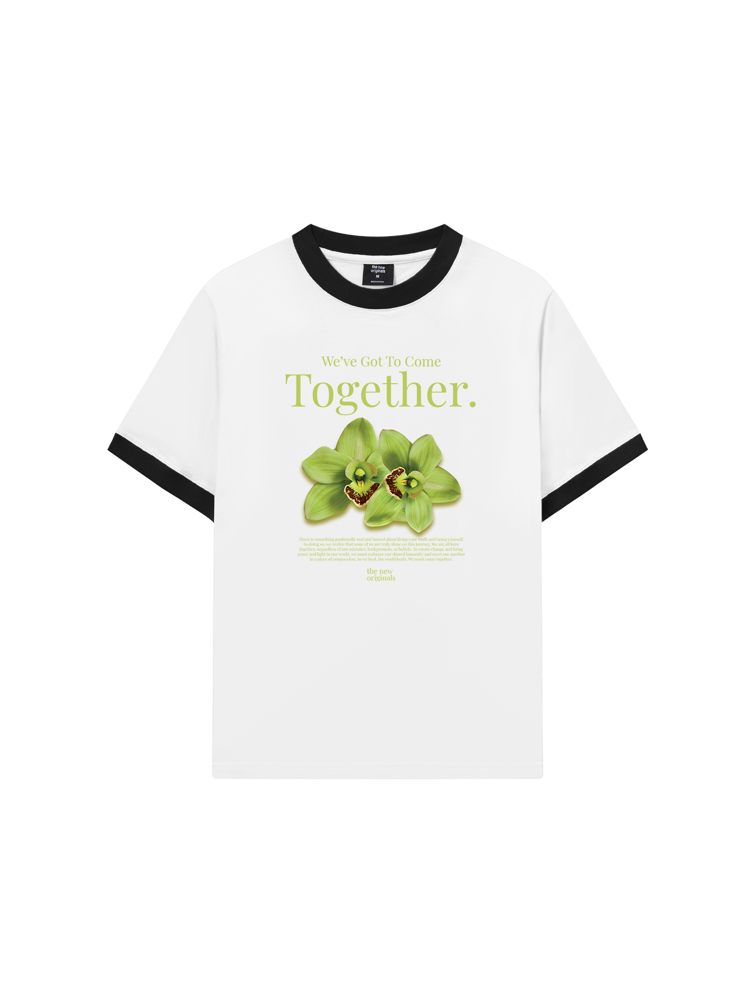 Áo Thun Ringer Relaxed Fit Summer Vibes Green Flower