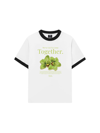 Áo Thun Ringer Relaxed Fit Summer Vibes Green Flower