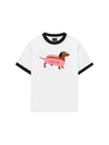 Áo Thun Ringer Relaxed Fit Pink Dachshund