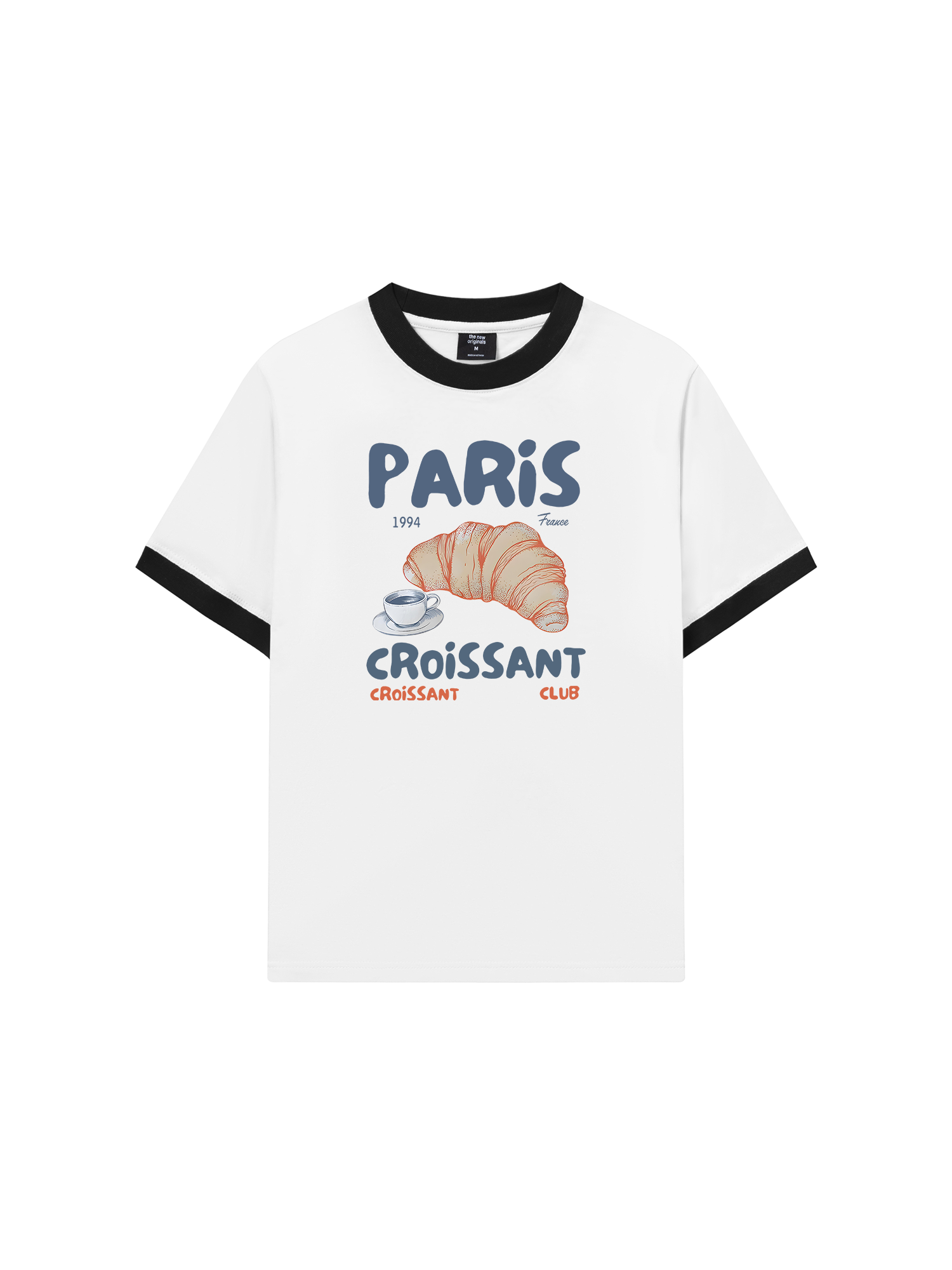 Áo Thun Ringer Relaxed Fit Paris Coissant
