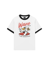 Áo Thun Ringer Relaxed Fit Ocean Duck Waves
