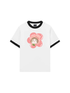 Áo Thun Ringer Relaxed Fit Flower Cat