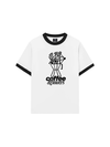 Áo Thun Ringer Relaxed Fit Coffee & Flowers Oversized
