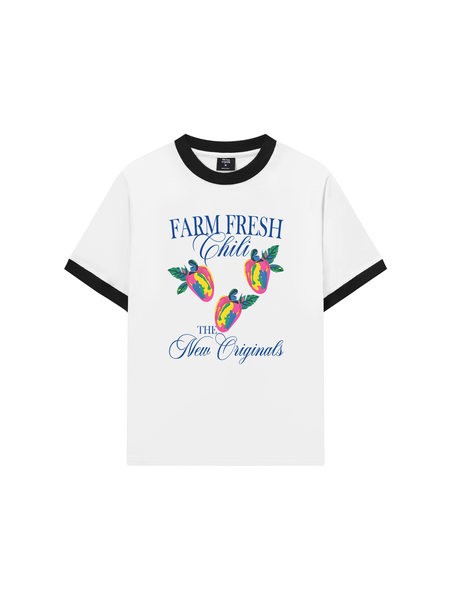 Áo Thun Ringer Relaxed Fit Summer Vibes Farm Fresh Chili