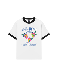 Áo Thun Ringer Relaxed Fit Summer Vibes Farm Fresh Chili