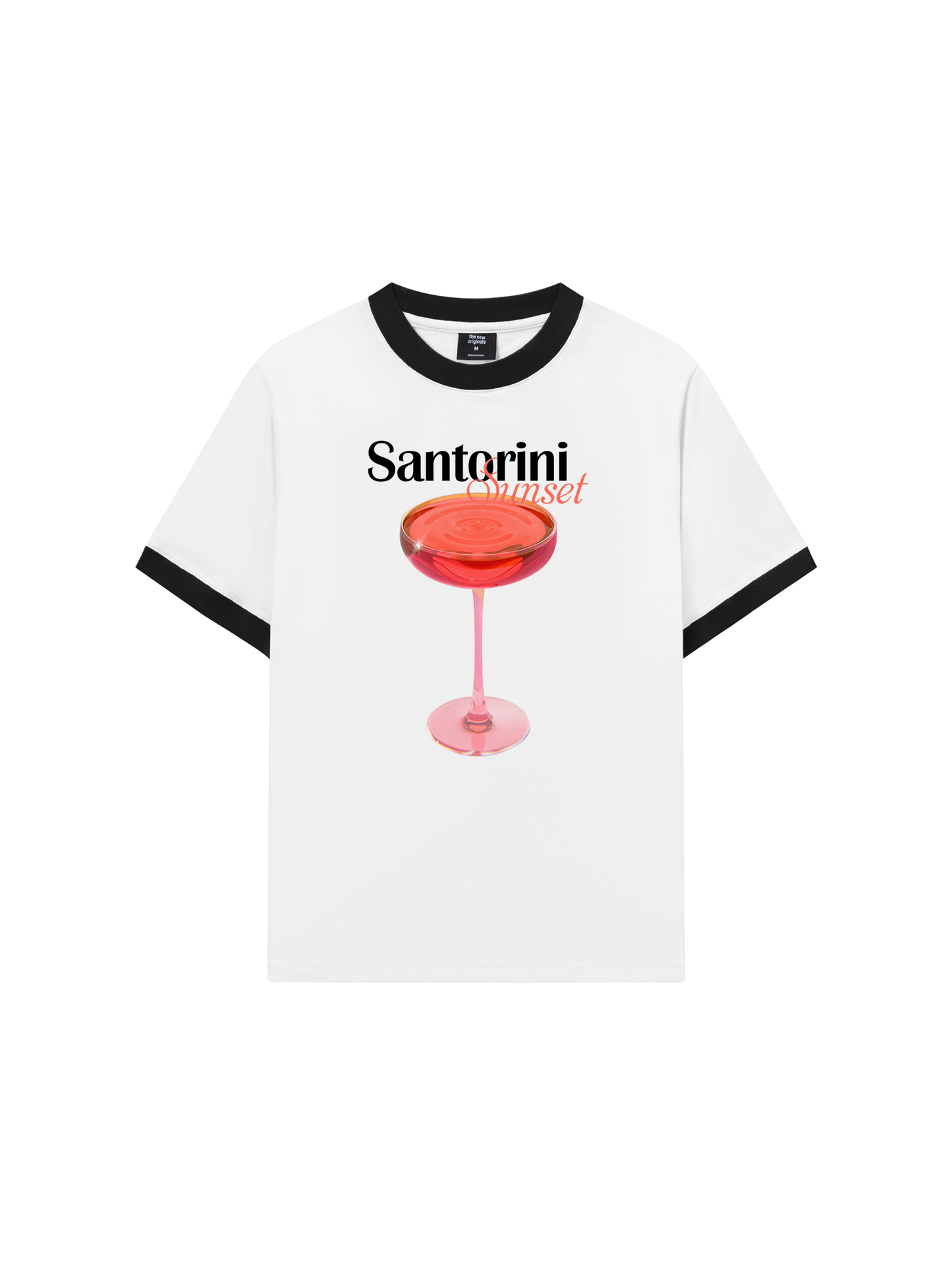 Áo Thun Ringer Relaxed Fit Fresh Santorini Sunset