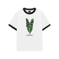 Áo Thun Ringer Relaxed Fit Tropical Alocasia Leaf
