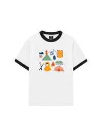 Áo Thun Ringer Relaxed Fit Go Out Let_s Hike