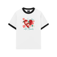 Áo Thun Ringer Relaxed Fit Animal Mood Love Turr Into Flower