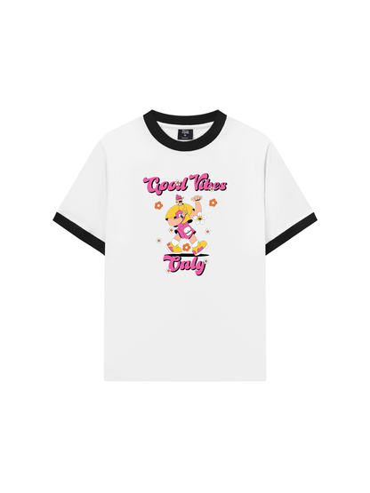 Áo Thun Ringer Relaxed Fit Weekend Goog Vibes Only