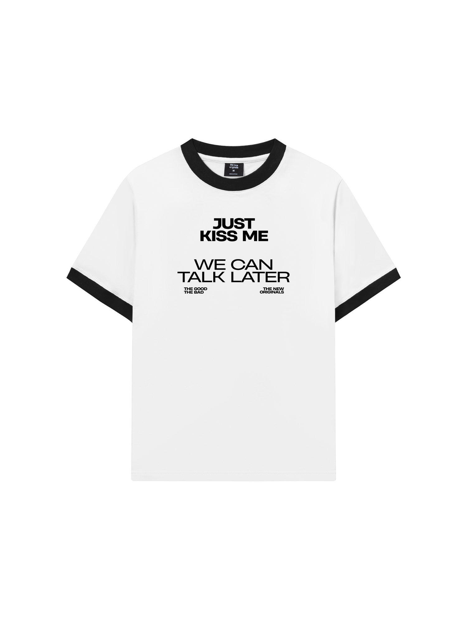 Áo Thun Ringer Relaxed Fit Life Vibe Just Kiss Me
