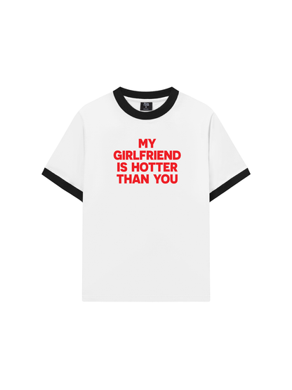 Áo Thun Ringer Relaxed Fit Life Vibe My Girlfriend