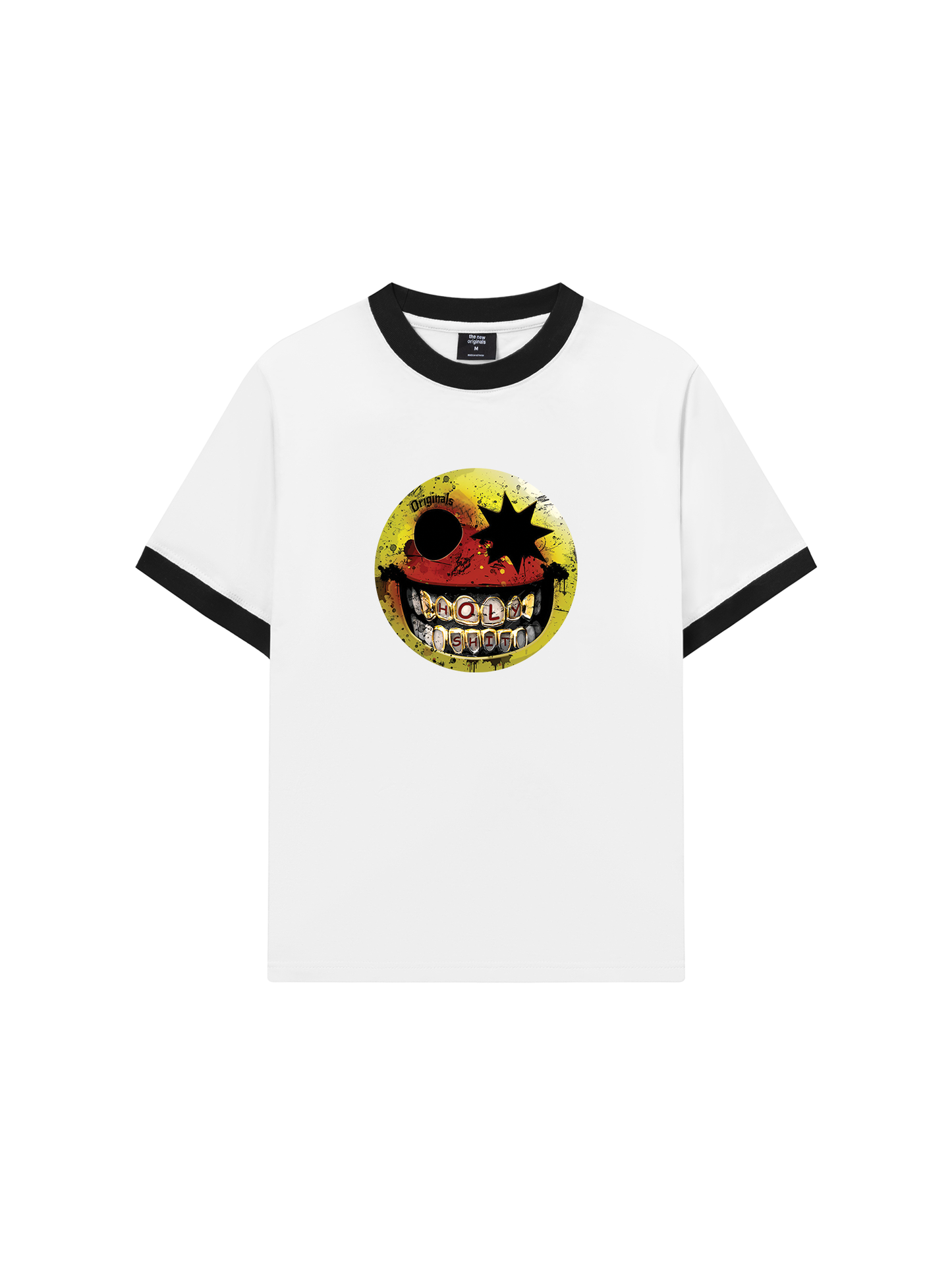 Áo Thun Ringer Relaxed Fit - Gangster Smiley