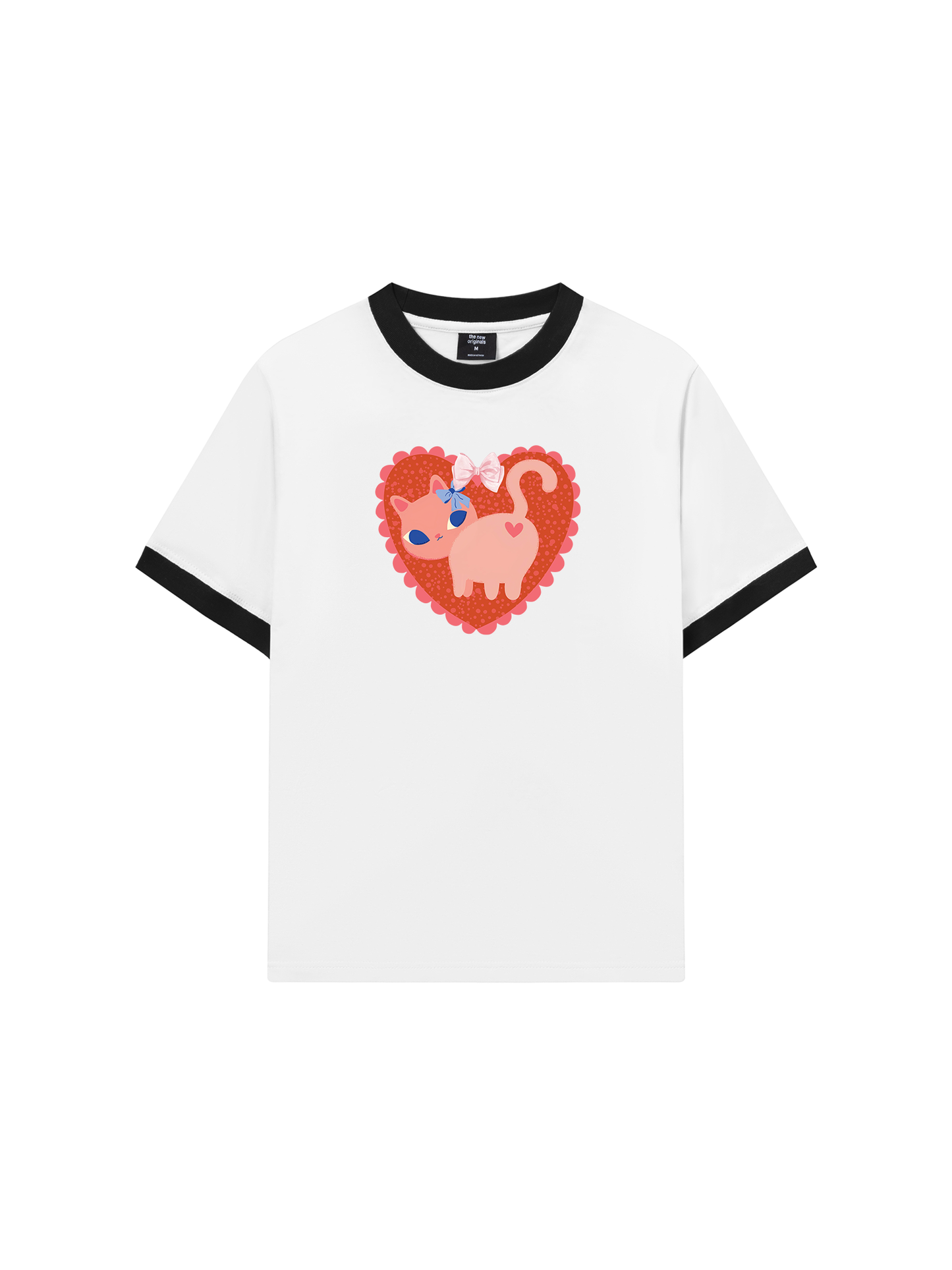Áo Thun Ringer Relaxed Fit Kitten Kiss