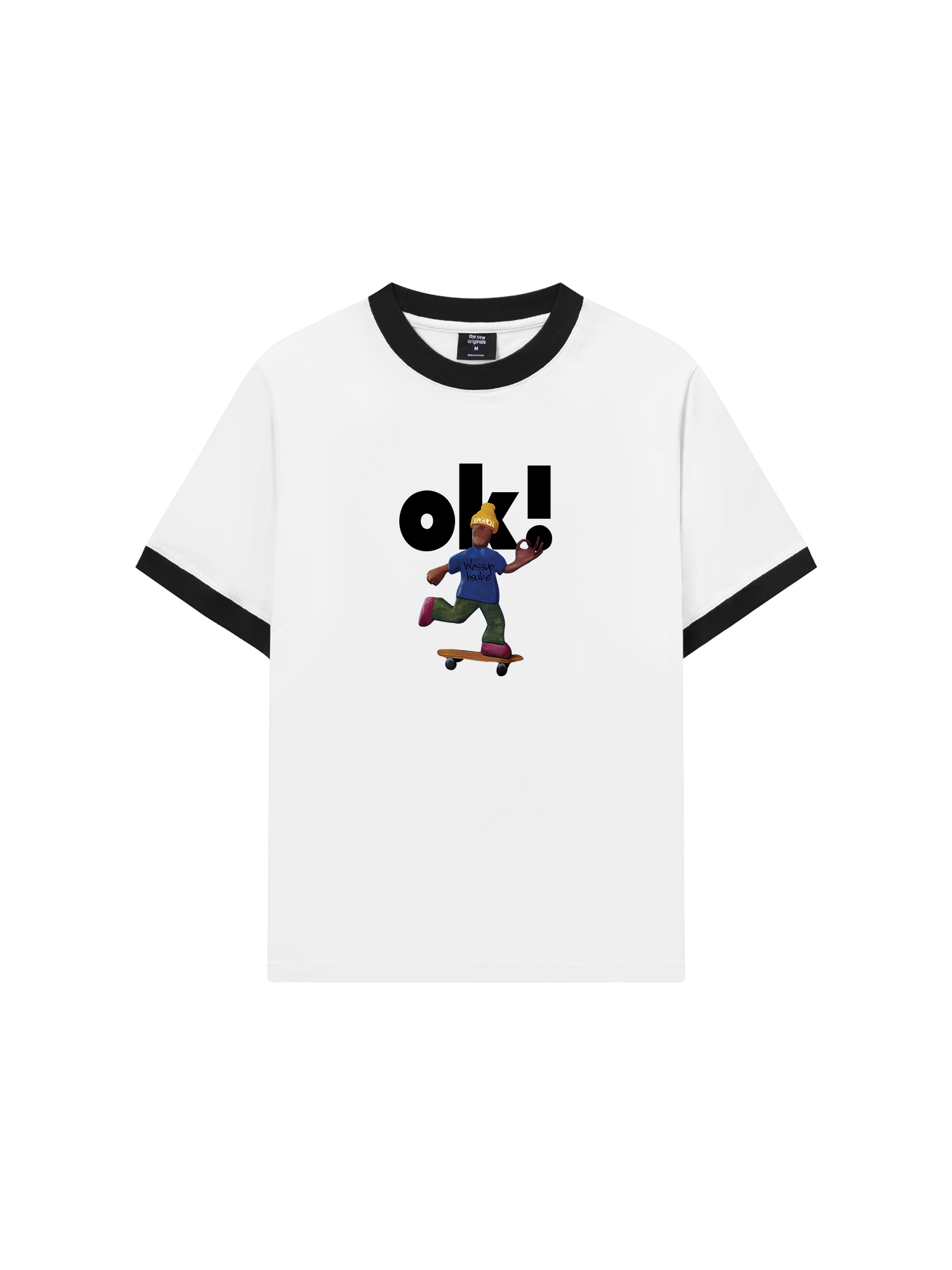 Áo Thun Ringer Relaxed Fit Weekend OK Skate