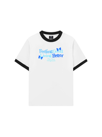 Áo Thun Ringer Relaxed Fit Be Bold Feeling Good Living Better