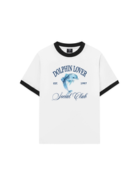 Áo Thun Ringer Relaxed Fit Ocean Dolphin Lover