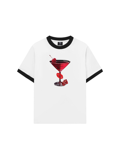 Áo Thun Ringer Relaxed Fit Seductive Night Cherry Goblet