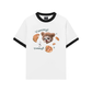 Áo Thun Ringer Relaxed Fit Cute Dog Yummy Cookie