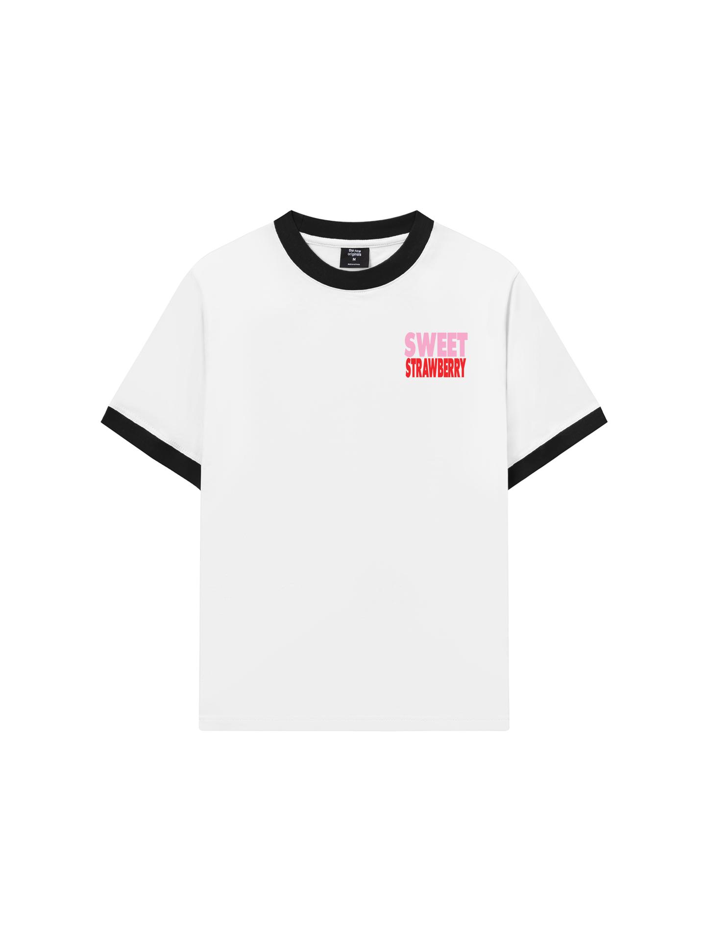 Áo Thun Ringer Relaxed Fit Summer Vibes Strawberry