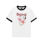 Áo Thun Ringer Relaxed Fit Summer Vibes Pink Girl Beachy