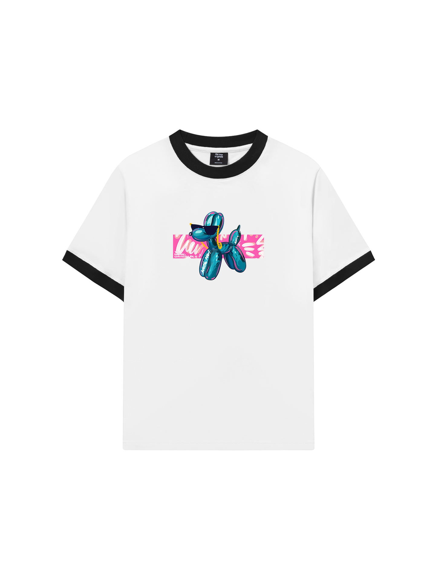 Áo Thun Ringer Relaxed Fit Balloon Dog Walk Me
