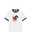 Áo Thun Ringer Relaxed Fit Animal Cute Puppy With Cherry