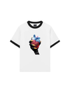 Áo Thun Ringer Relaxed Fit - Handheld colorful rhinestone art heart