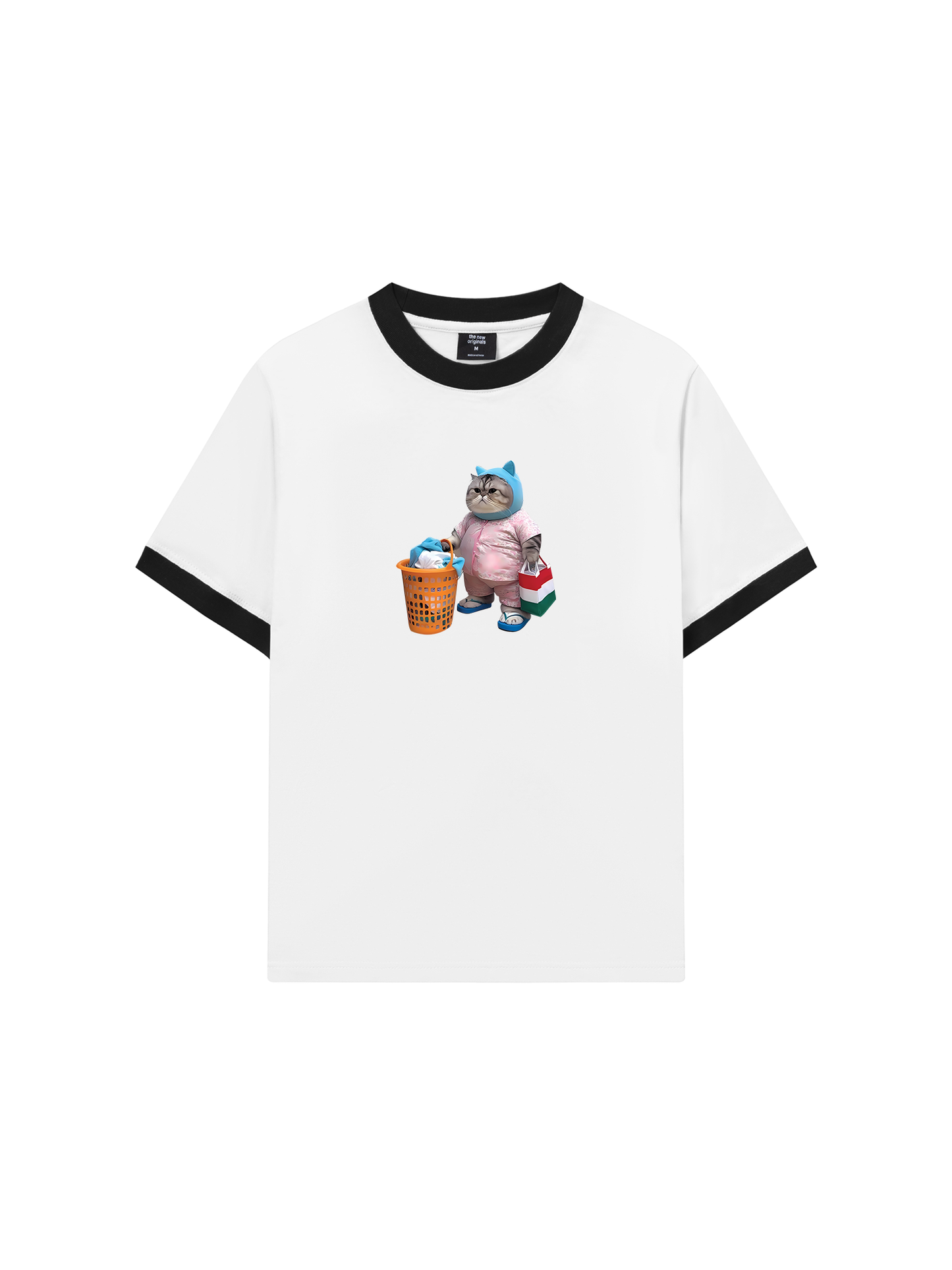 Áo Thun Ringer Relaxed Fit Animal Mood Mommy Meow