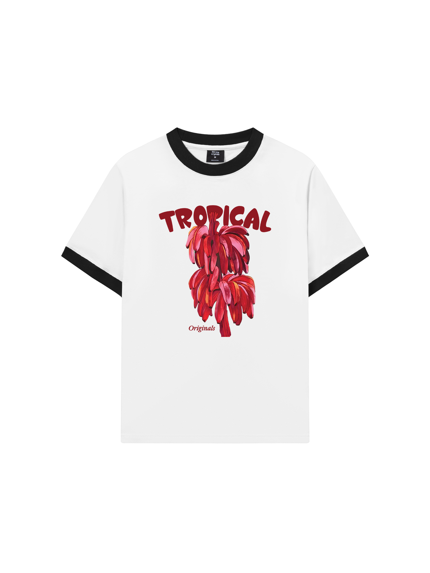 Áo Thun Ringer Relaxed Fit Summer Vibes Pink Banana