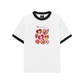 Áo Thun Ringer Relaxed Fit Animal Puppy Heart
