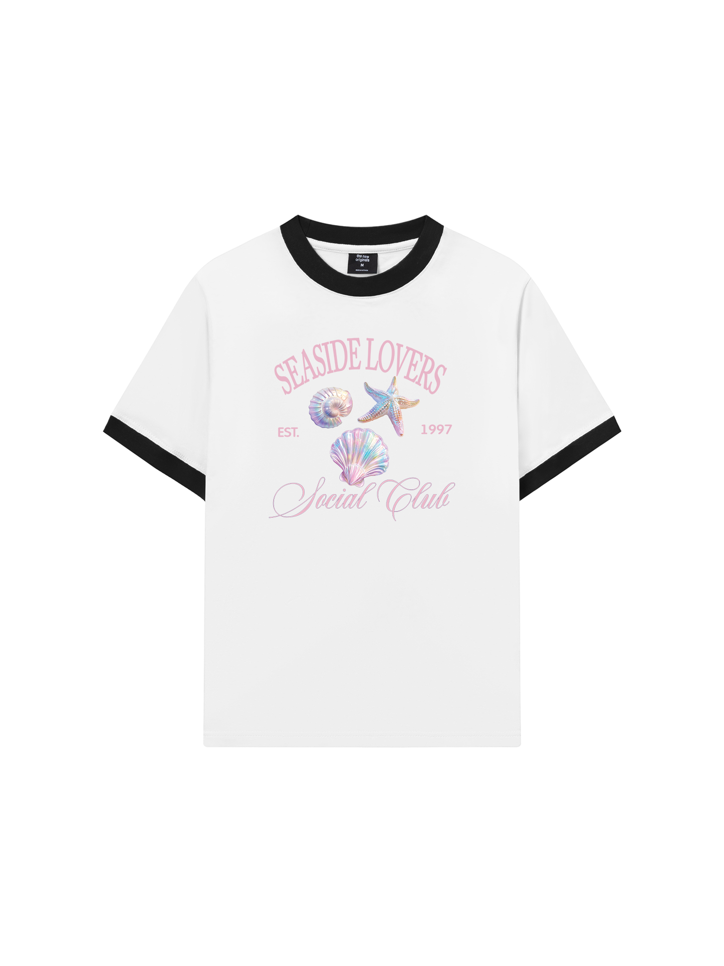 Áo Thun Ringer Relaxed Fit Ocean Hologram Seaside Lover