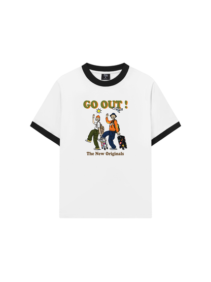 Áo Thun Ringer Relaxed Fit Weekend Go Out