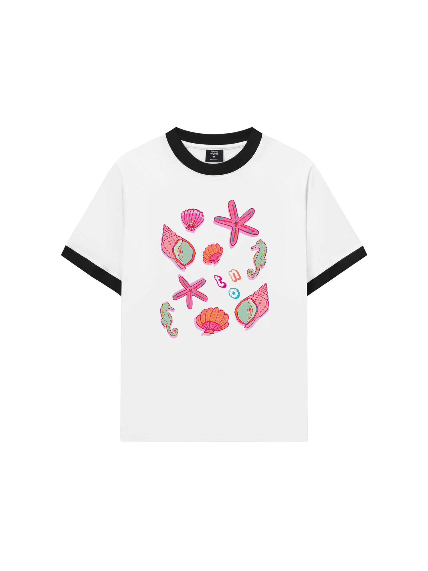 Áo Thun Ringer Relaxed Fit Suummer Vibes Sea Life
