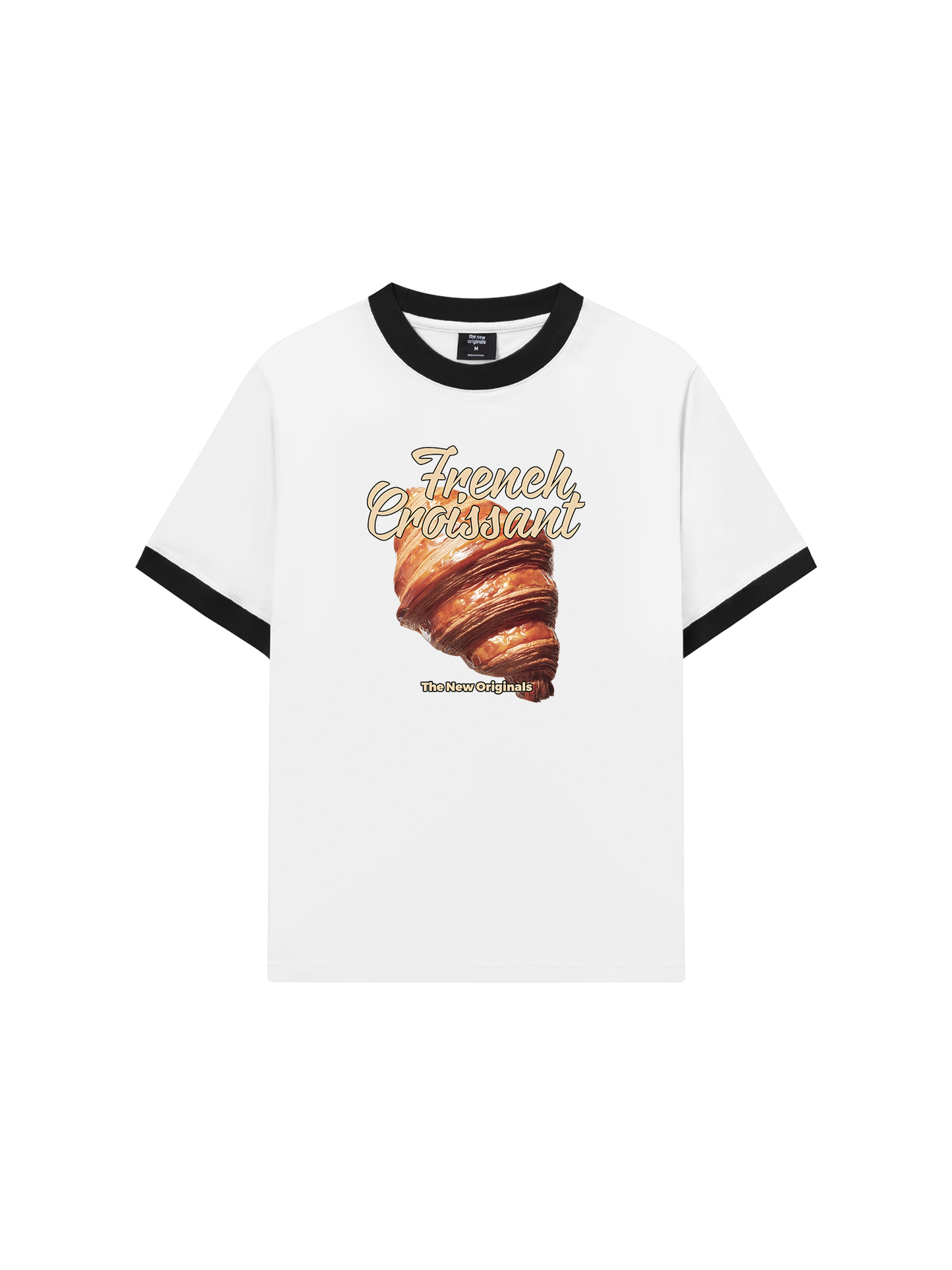 Áo Thun Ringer Relaxed Fit Foody French Croissant
