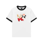 Áo Thun Ringer Relaxed Fit Animal Mood Bestie Puppy And Meow
