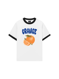 Áo Thun Ringer Relaxed Fit Summer Vibes Blue Orange