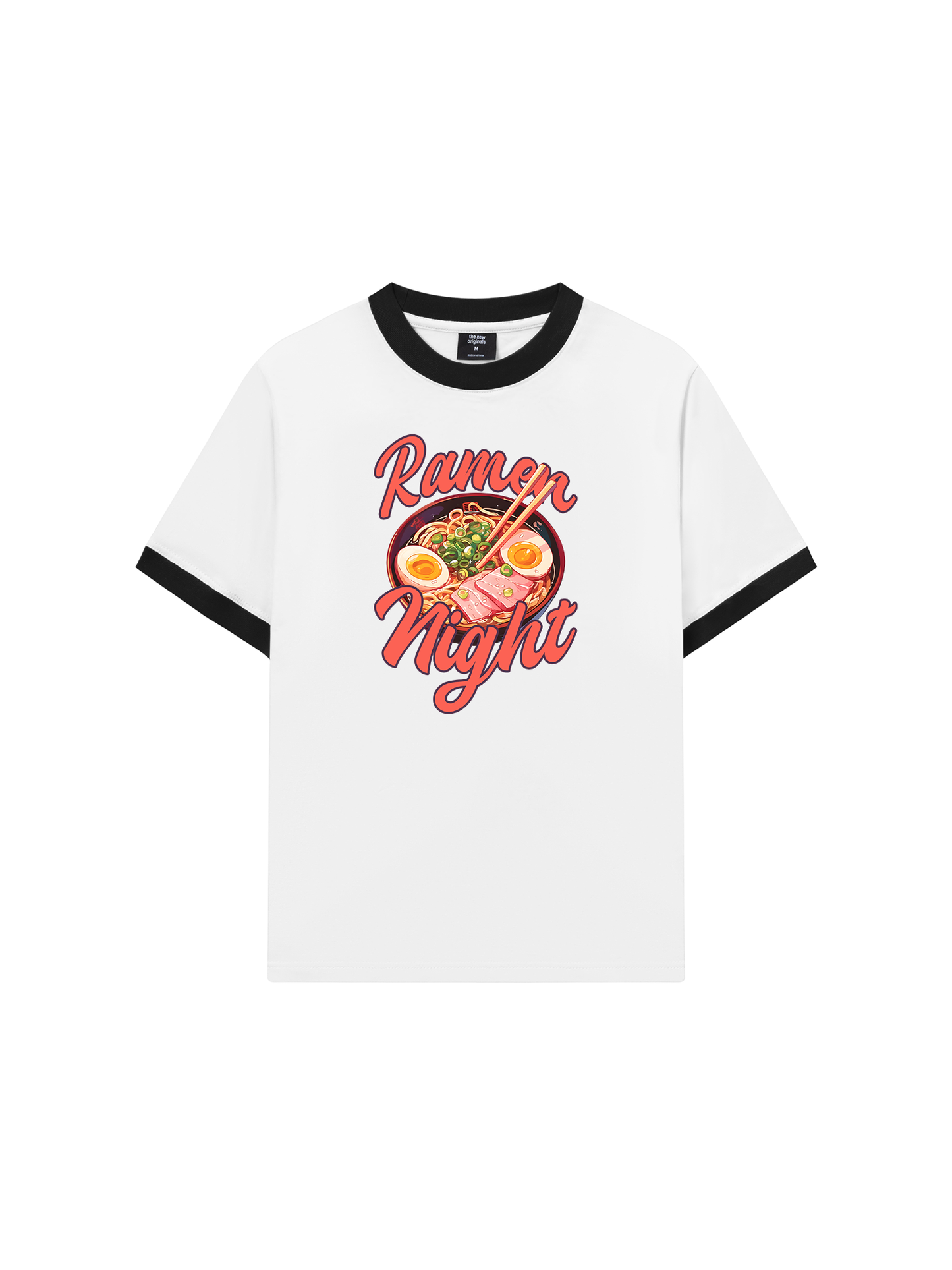 Áo Thun Ringer Relaxed Fit Foody Ramen Night