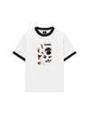 Áo Thun Ringer Relaxed Fit Sweet Pastry Cute Puppy Chocolate