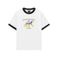 Áo Thun Ringer Relaxed Fit Animal Cute Puppy Yellow Boots