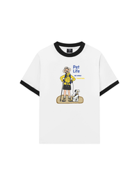 Áo Thun Ringer Relaxed Fit Go Outside Pet Life