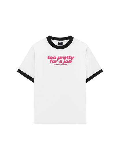 Áo Thun Ringer Relaxed Fit Life Vibe Too Pretty