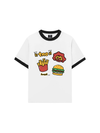 Áo Thun Ringer Relaxed Fit Sweet Pastry Burger Fry