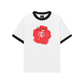 Áo Thun Ringer Relaxed Fit Summer Vibes Red Flower